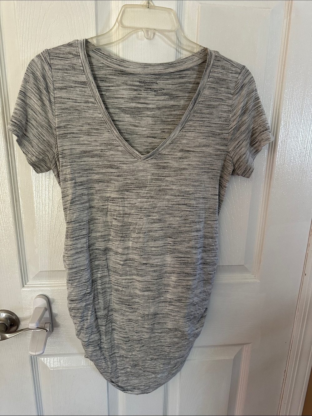 Motherhood Maternity grey short sleeved shirt